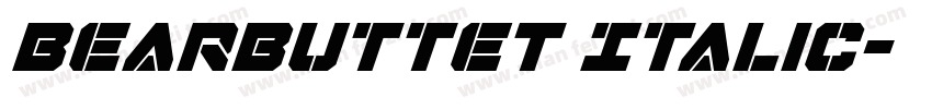 BearButteT Italic字体转换